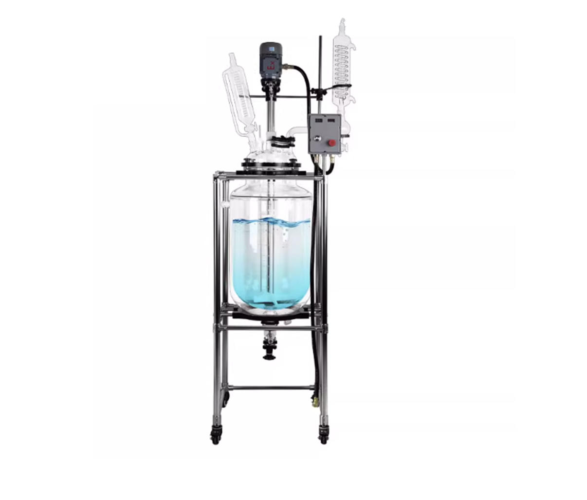 立式防爆双层玻璃反应釜